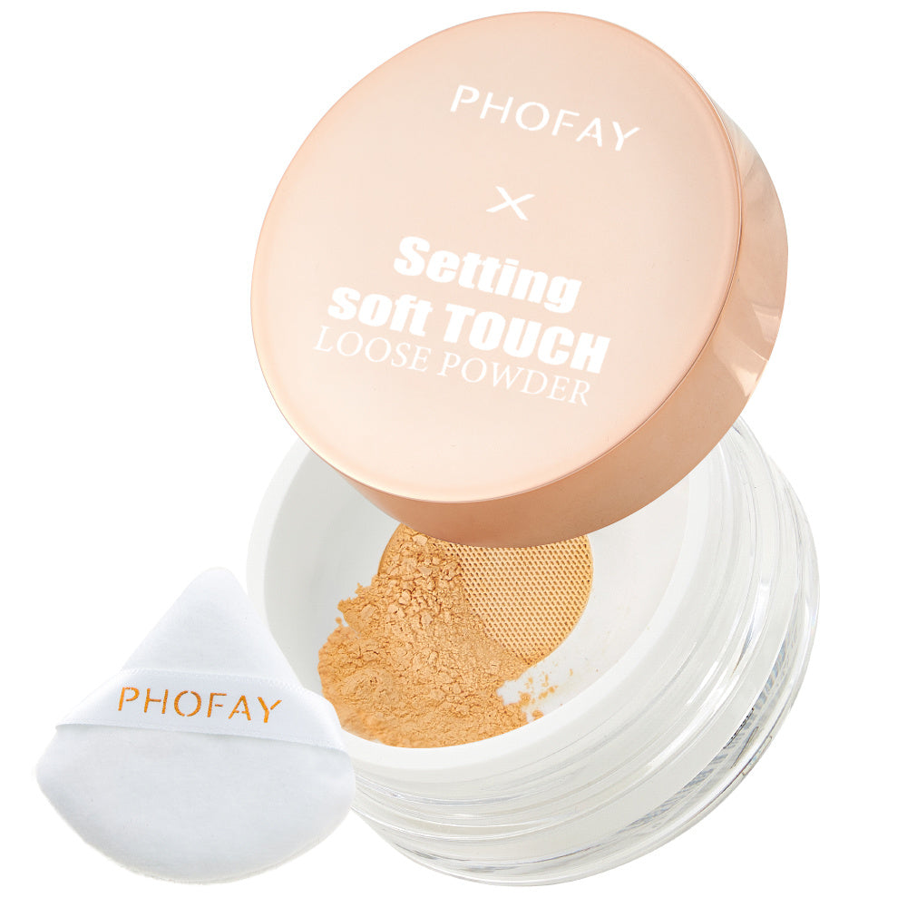 PHOFAY Soft Touch Loose Powder – Long-Lasting, Lightweight & Flawless Finish