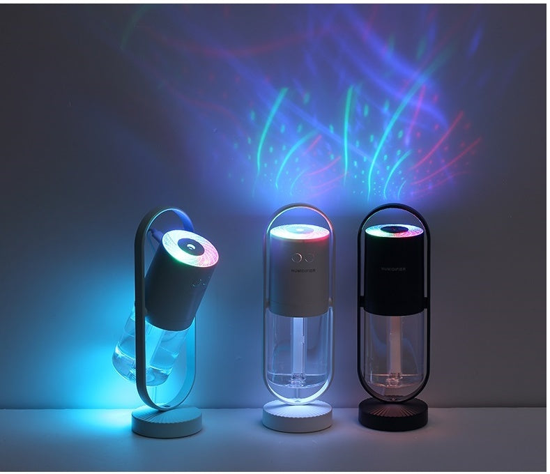 Magic Shadow Ultrasonic Humidifier | Projection Night Light & Mini Air Purifier – Perfect for Home, Car & Office