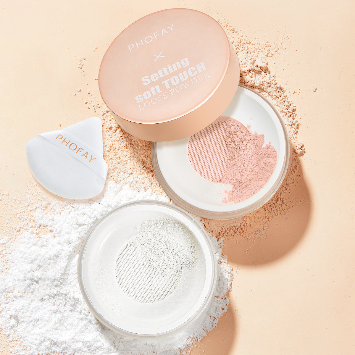 PHOFAY Soft Touch Loose Powder – Long-Lasting, Lightweight & Flawless Finish