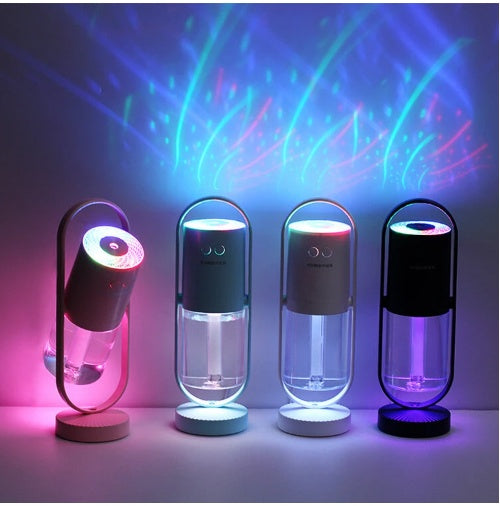 Magic Shadow Ultrasonic Humidifier | Projection Night Light & Mini Air Purifier – Perfect for Home, Car & Office